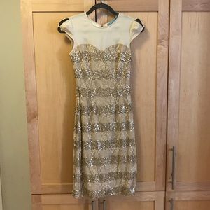 EUC Antonio Melani Gold Sequin Dress
